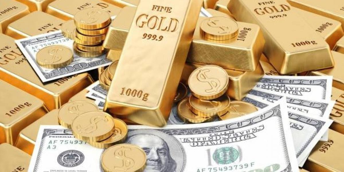 Gold up on weaker US dollar
